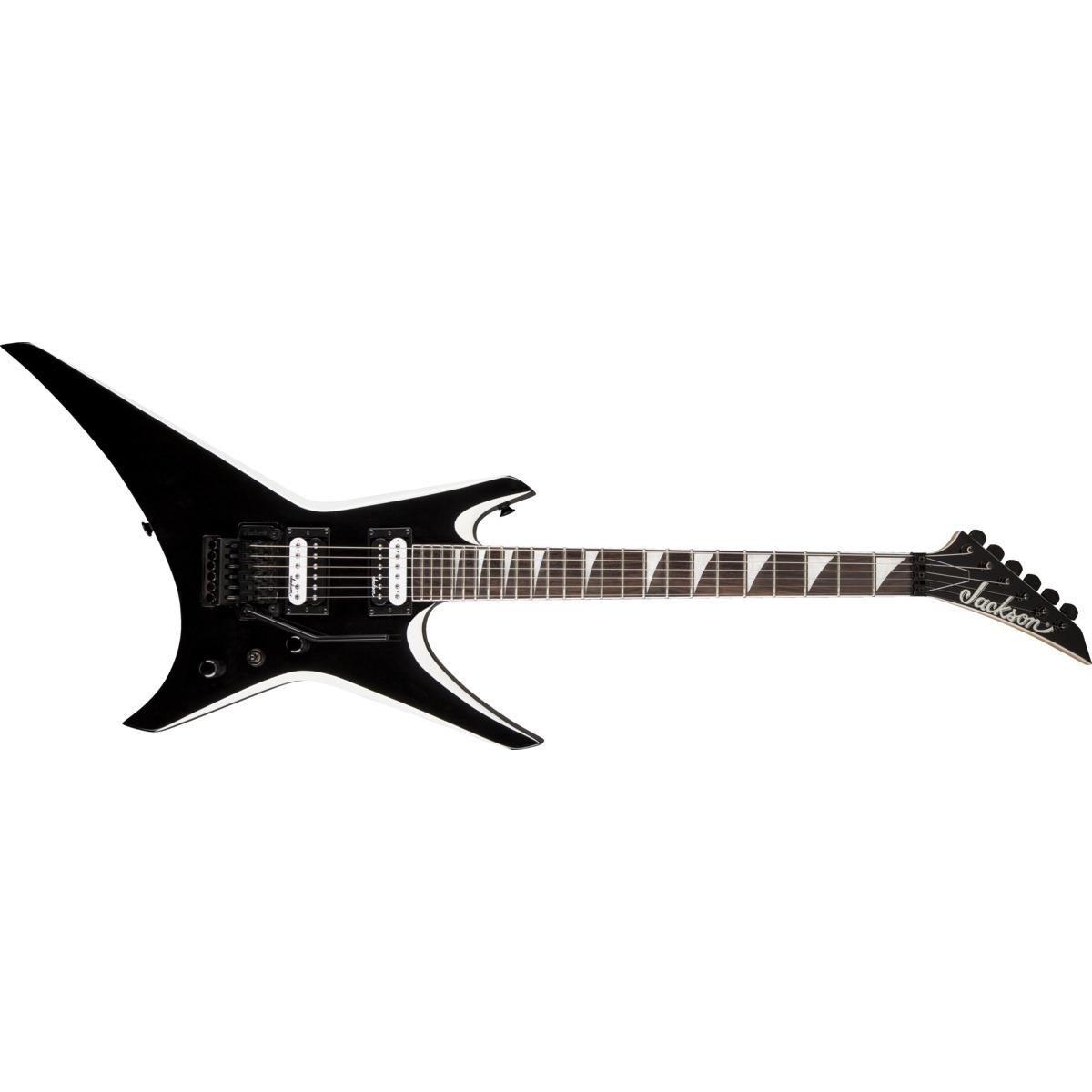 JACKSON JS32 Warrior Electric Guitar, Black with White Bevels (Chitarra elettrica), Chitarra, Nero