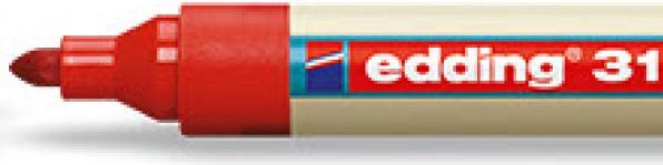Produktbild Edding Flipchart Marker 31 (Rot, 3 mm, 1 x)
