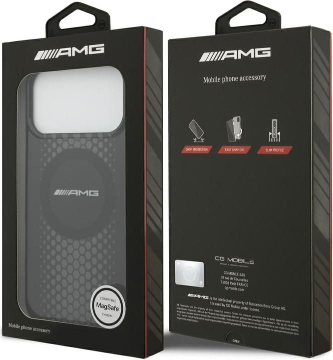 Immagine prodotto Mercedes Case AMG Double Layer Transparent Graphics MagSafe for iPhone 17 Pro Max black (Apple iPhone 17 Pro Max)