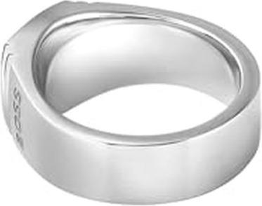 Immagine prodotto Hugo Boss - Men's steel ring with onyx Odell 1580652 - Circuit: 62 mm (62, Acciaio)