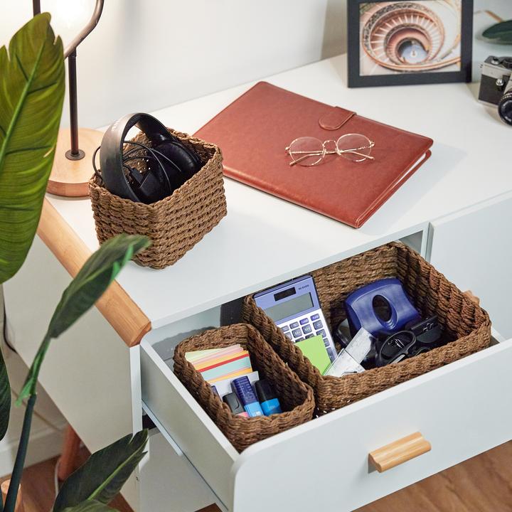 Actual product image Relaxdays 3x storage baskets (1 x, 28 x 22 x 14 cm)