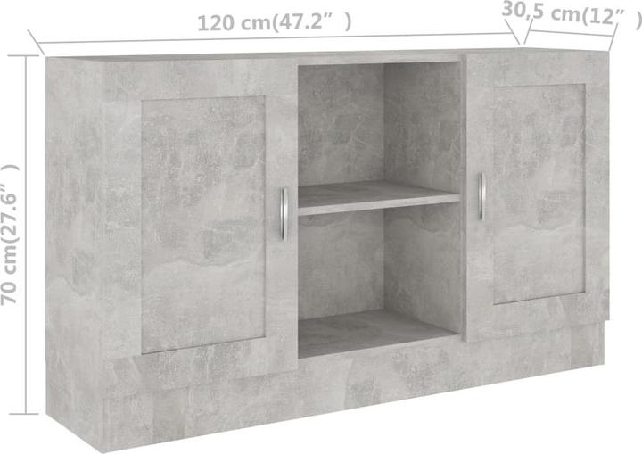 Actual product image vidaXL Disa (120 x 30.5 x 70 cm)