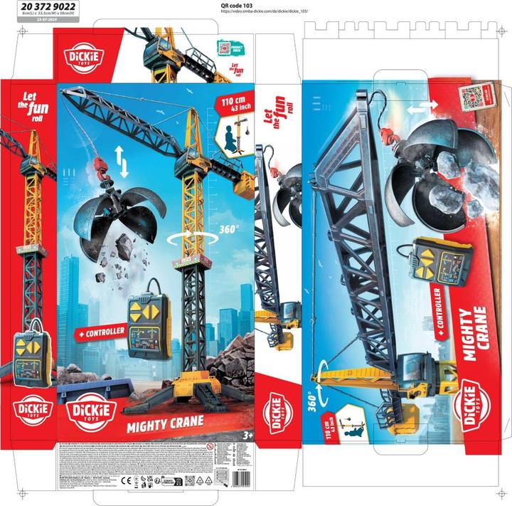 Image du produit Dickie Grue jouet avec rotation à 360