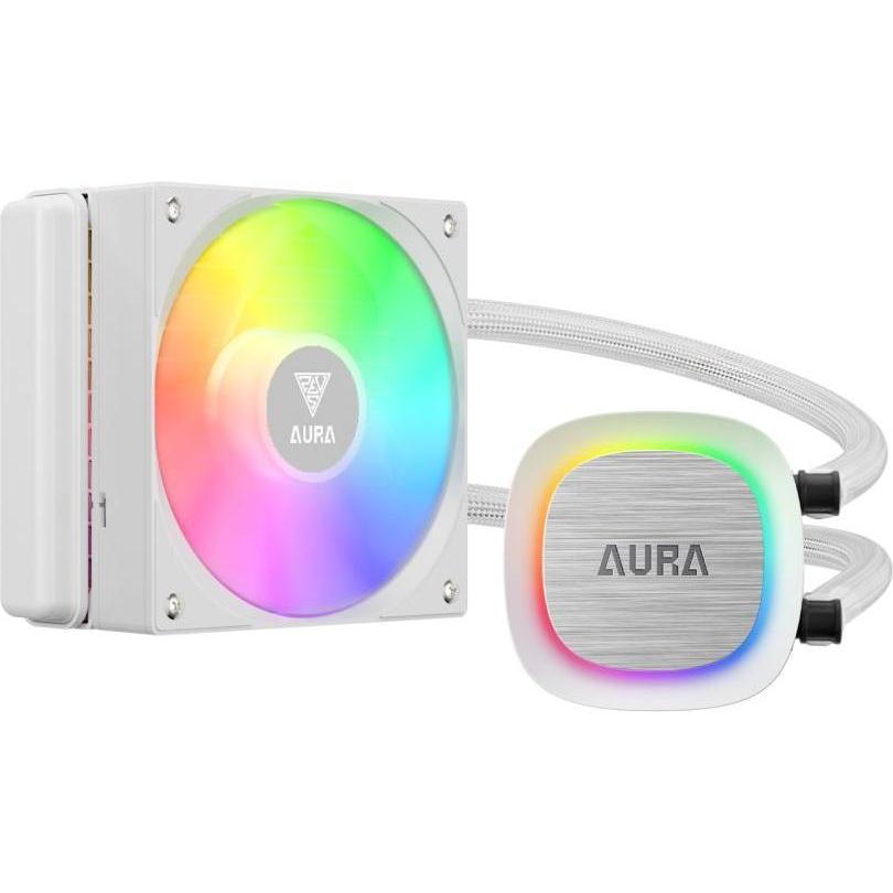 Gamdias Aura GL120 V2 While Argb Liquid Coole, Raffreddamento ad acqua CPU