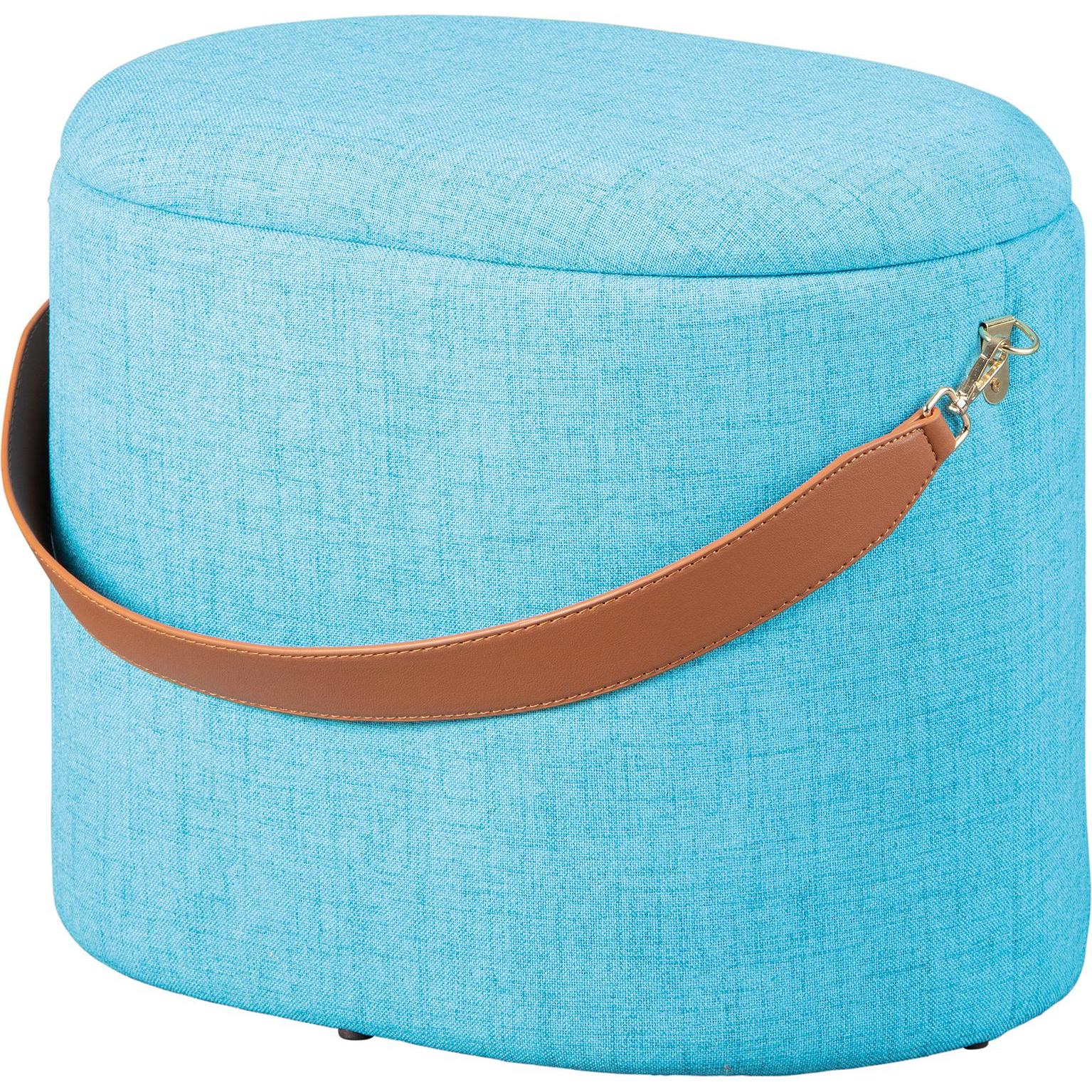 Inter Link, Hocker + Pouf, Hocker Emilia ocean blue