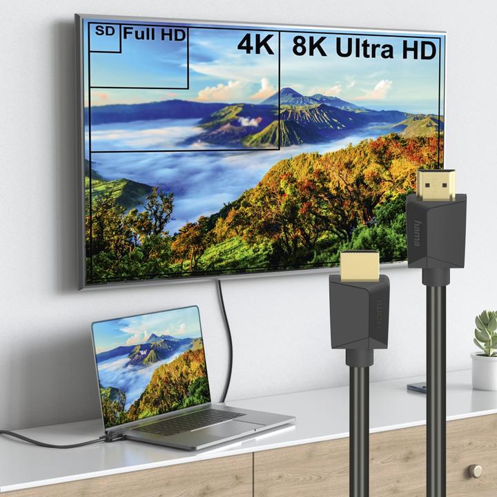 Image du produit Hama HDMI (Typ A) — HDMI (Typ A) (1 m, HDMI, 2.1b)