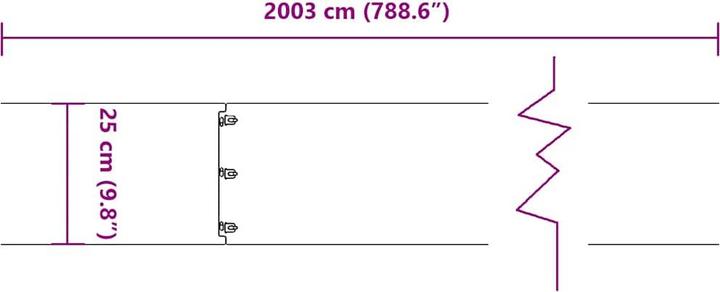 Produktbild vidaXL Rasenkante (103 cm)