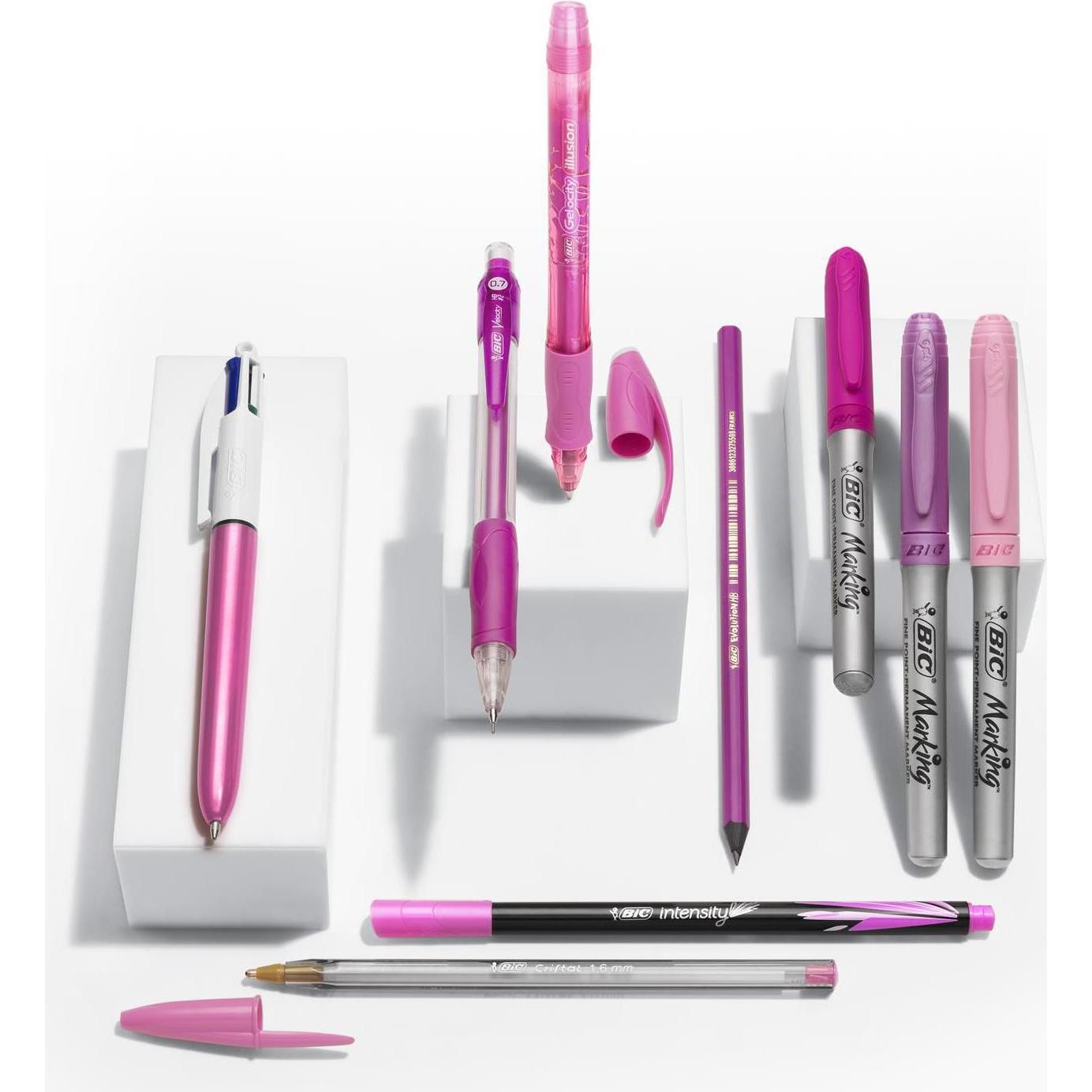 Thumbnail - Bic, Schreibstifte, Pink & Purpleset (Mehrfarbig, 9 x)