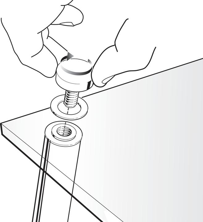 Produktbild Nobo Acryl-Notiztafel Mit Metallstützen A4, Transparent (2.5 x 28 x 34 cm)