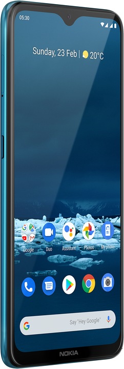 Produktbild Nokia 5.3 (64 GB, Cyan, 6.55", Dual SIM, 13 Mpx, 4G)
