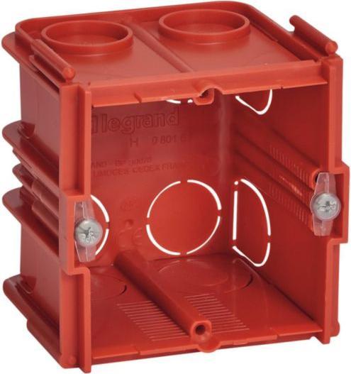 Produktbild Legrand Unterputzdose 60mm 71mm 71 x 60mm rot Batibox (080161)