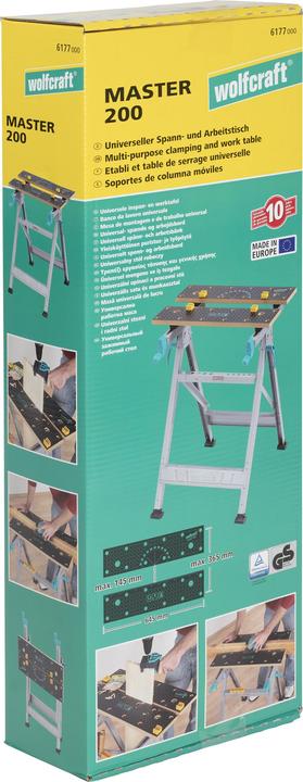 Produktbild wolfcraft wolfcraft 1 MASTER 200 - Spann- und Arbeitstisch (45 cm, 64.50 cm)