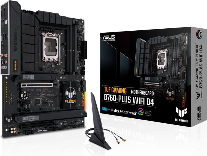 ASUS TUF GAMING B760-PLUS WIFI D4 (LGA 1700, Intel B760, ATX)