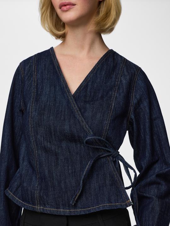 Produktbild Pieces PCGEGGO Wickel Jeanshemd (M)
