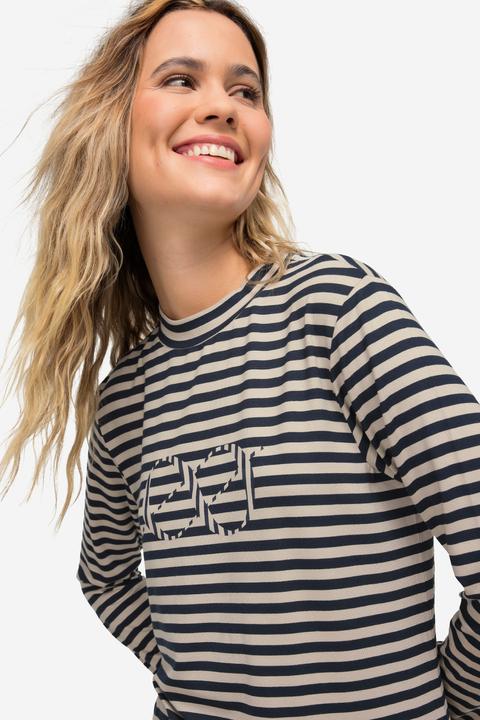 Produktbild Laurasøn Ringelshirt, Logoprint, Rundhals, Langarm (M)