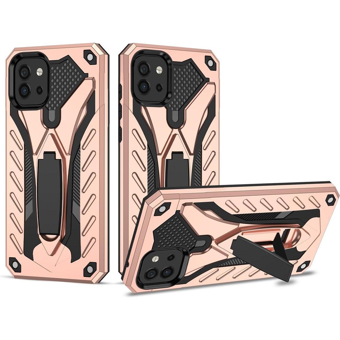 Thumbnail - König Design Hülle Handy Schutz für Samsung Galaxy A03 Case Cover Tasche Etuis Bumper Halter (Samsung Galaxy A03), Smart...