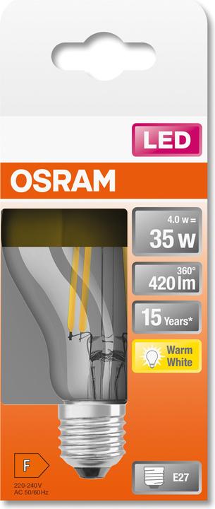 Actual product image Osram Retrofit Calssic A Mirror (E27, 4 W, 420 lm, 1 x, F)
