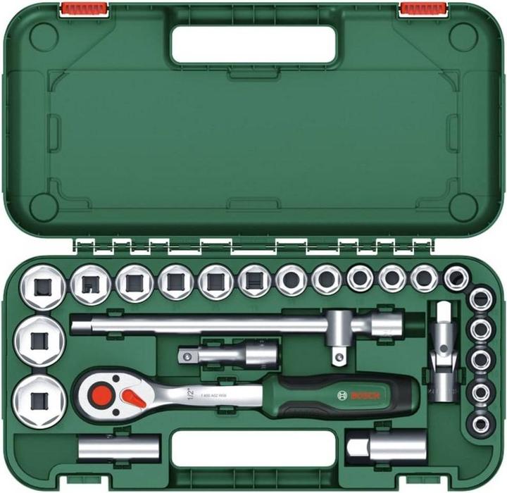 Immagine prodotto Bosch Professional Ratschen-Set (32 mm, 19 mm, 12 mm, 24 mm, 14 mm, 22 mm, 16 mm, 10 mm, 21 mm, 18 mm, 27 mm, 17 mm, 11 mm, 15 mm, 30 mm, 8 mm, 9 mm, 13 mm, 20 mm)
