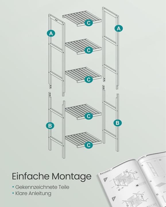 Immagine prodotto Songmics Regal (33 x 33 x 146 cm)