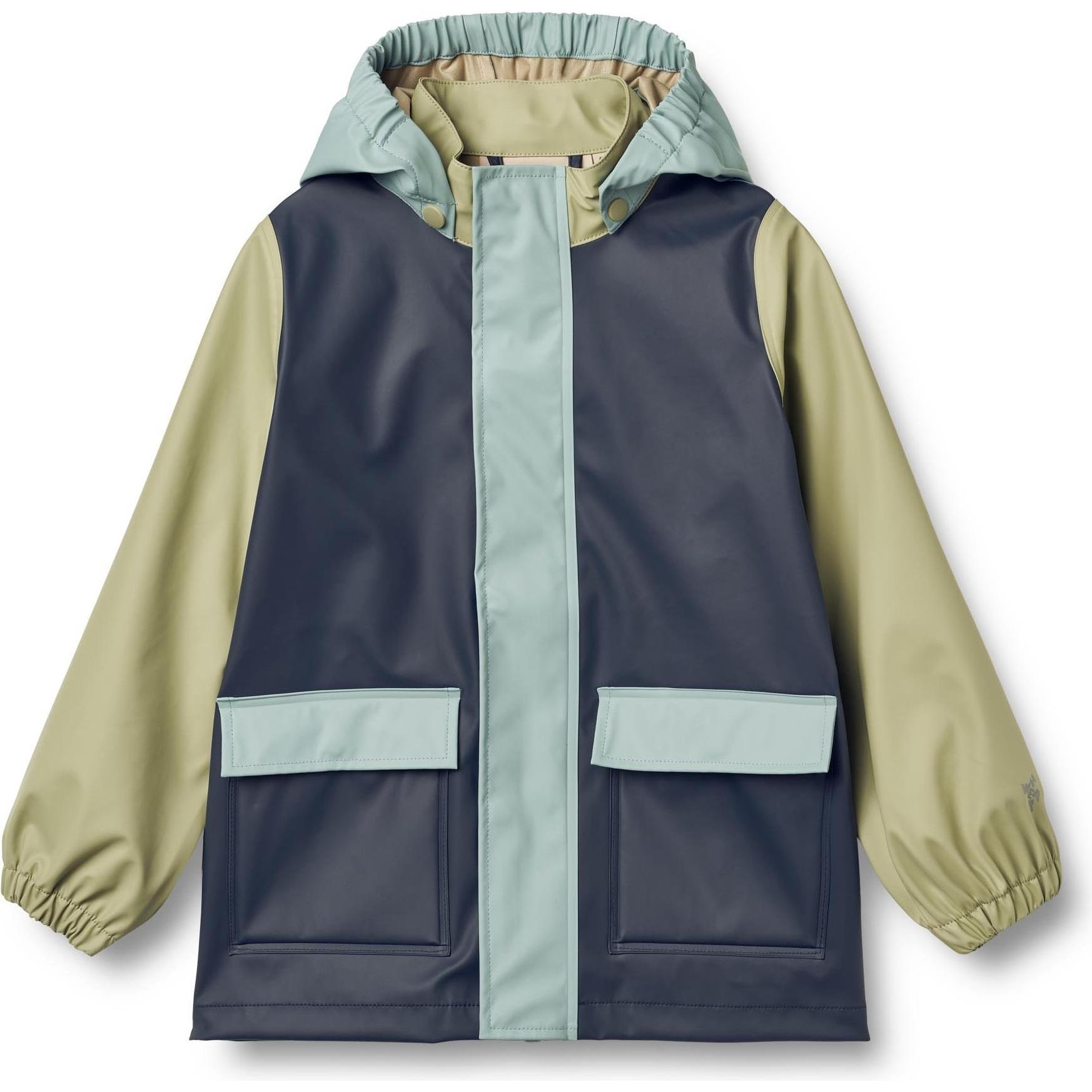 Wheat, Unisex, Jacke, Kid's Rainwear Otu Jacket (110), Blau, 110