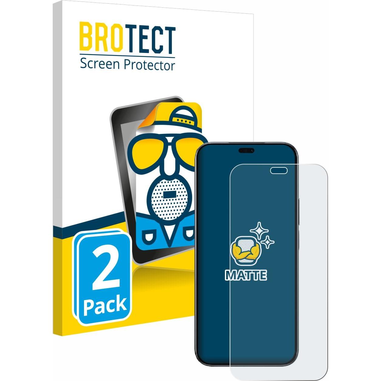 BROTECT Pellicola Opaca (2 pz., Honor 200 Lite), Pellicola protettiva smartphone, Grigio