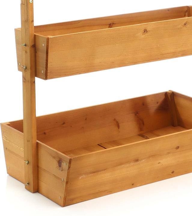 Immagine prodotto Toboli Letto rialzato in legno 85x45x140cm Fioriera a 4 livelli Scala per piante Scala per fiori