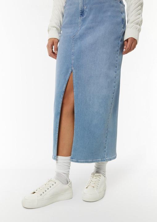 Produktbild Comma Langer Jeans-Rock mit Schlitz (40)