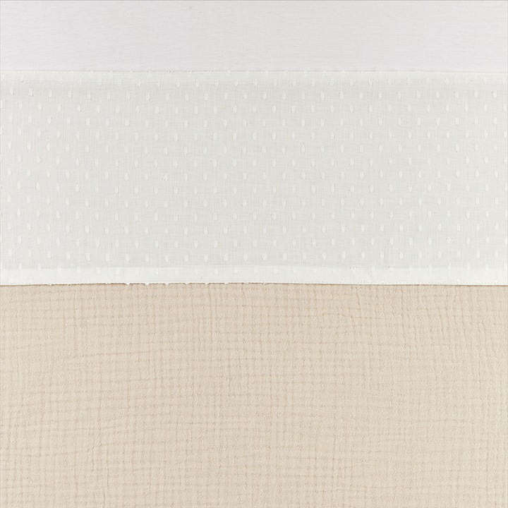 Image du produit Meyco Baby Plume drap de lit berceau - blanc cassé - 75x100cm