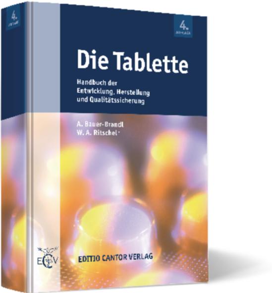 Actual product image The tablet (German, A. Bauer-Brandl, W. A. Ritschel, 2022)