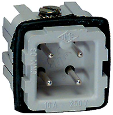 Produktbild ILME CKM 03 Stifteinsatz, Gr.21.21, 3P+PE, Silber, S CKM03