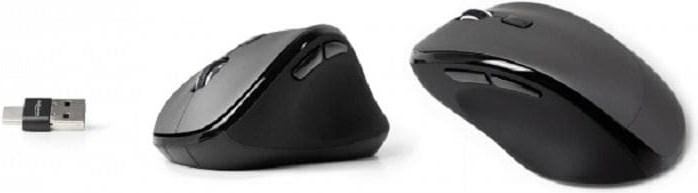 Image du produit Delock Souris optique ergonomique à 5 boutons 7,60cm (3") 1 2,4 GHz et Bluetooth (Sans fil)