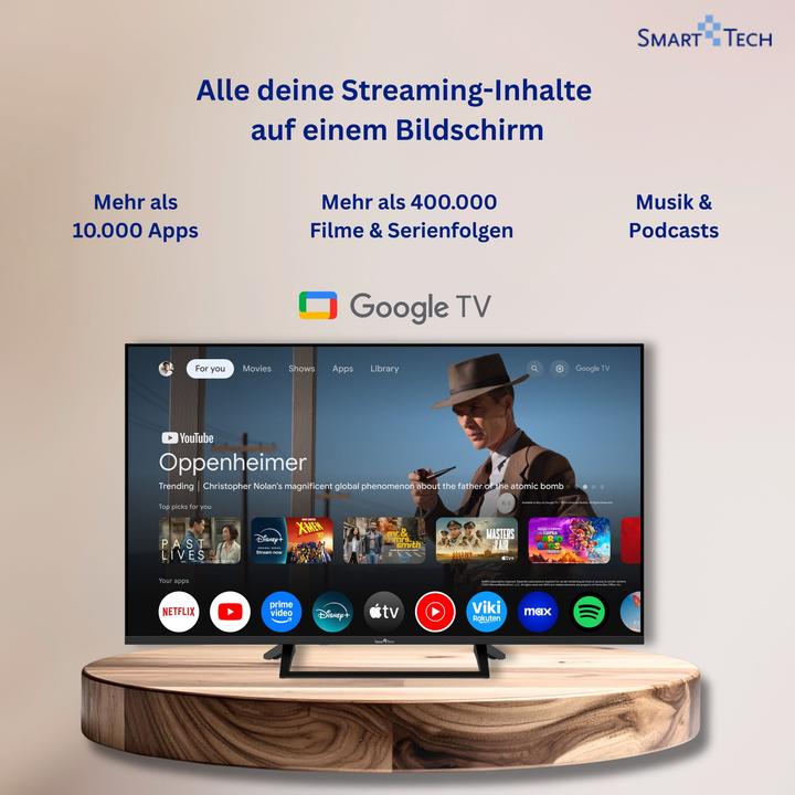 Immagine prodotto Smart Tech 43" Google TV QLED (43QG06V) (43", QLED, 4K)