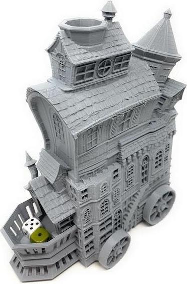 Produktbild Feldherr Fates End Dice Tower Merchant grün – Würfelturm 3D gedruckt (Kunststoff)