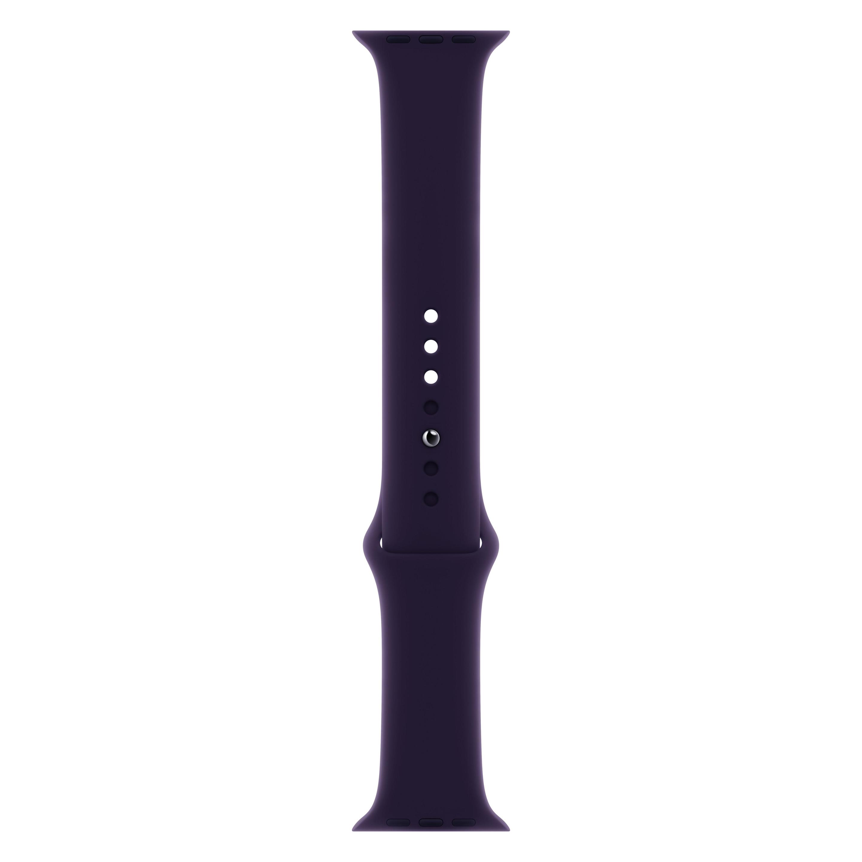 Apple Sport Band (45 mm, Fluoroelastomer), Uhrenarmband, Rot