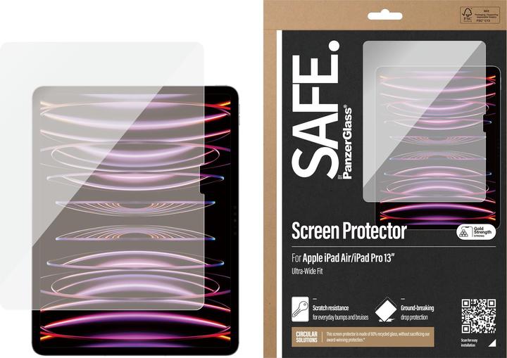 Produktbild Safe Tablet Glass (1 Stk., Apple iPad Air 13 2024, Apple iPad Air 13 2025)