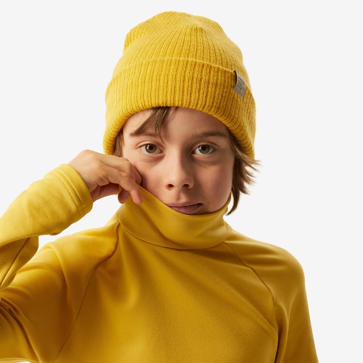 Produktbild Wedze Skiunterwäsche Funktionsshirt Kinder hoher Kragen - BL 500 gelb (128)