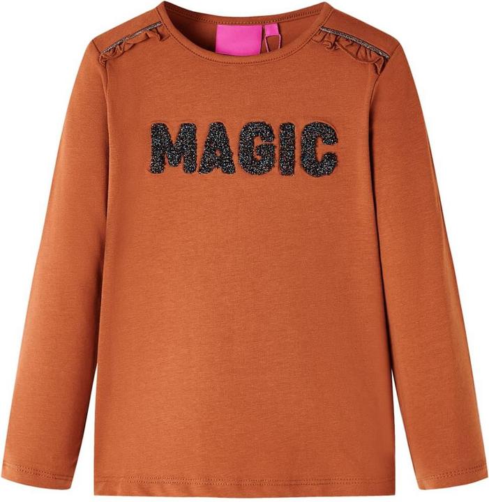 Immagine prodotto vidaXL Camicia da bambino a maniche lunghe Cognac 104,Materiale: 95 % cotone. 5 (104)