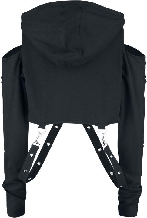 Produktbild Gothicana by EMP Cropped Hoodie mit Riemen (M)