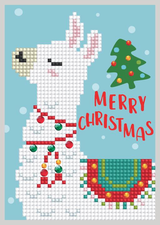 Image du produit Diamond Dotz Greeting Card- Joyeux Noël Llama