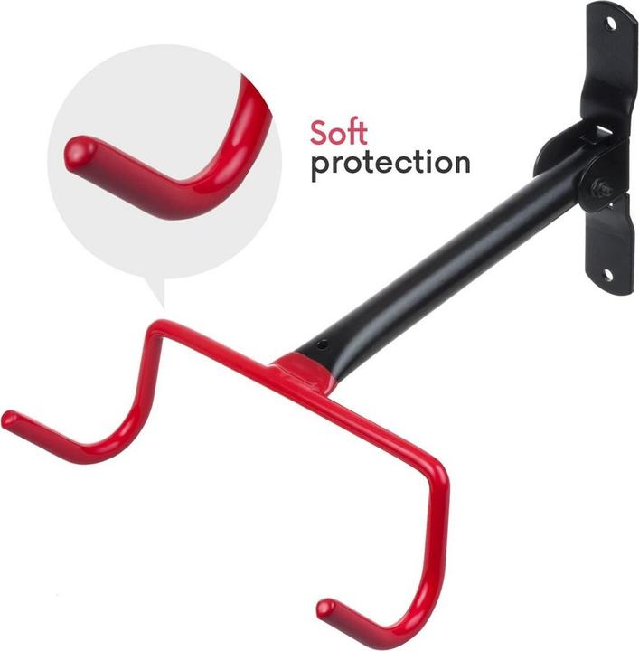 Produktbild Maclean Uchwyt wieszak rowerowy ścienny poziomy stal max. obciążenie 30kg, MC-430