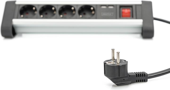 Image du produit Digitus Bloc de prises de bureau (6x, USB-A, 1.50 m)