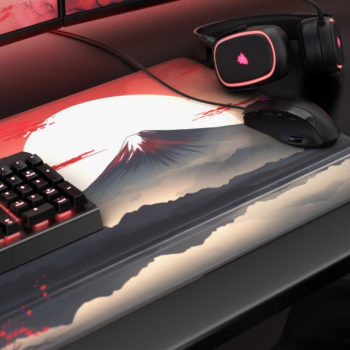 Produktbild Titanwolf Gaming Mauspad, 900 x 400mm XXL Speed Gaming Mausmatte, Mousepad Extragrosse Fläche, Japan Sunset 2 (XXL)