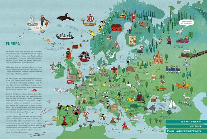 Produktbild Mein grosser Weltatlas (Deutsch, Volker Präkelt, Yayo Kawamura, 2023)