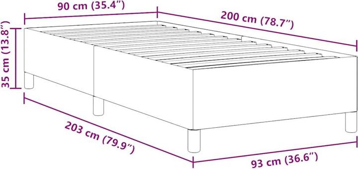 Image du produit vidaXL Plattformbett (90 x 200 cm)