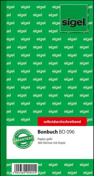 Sigel Carnet de tickets, 360 coupures (120 x)