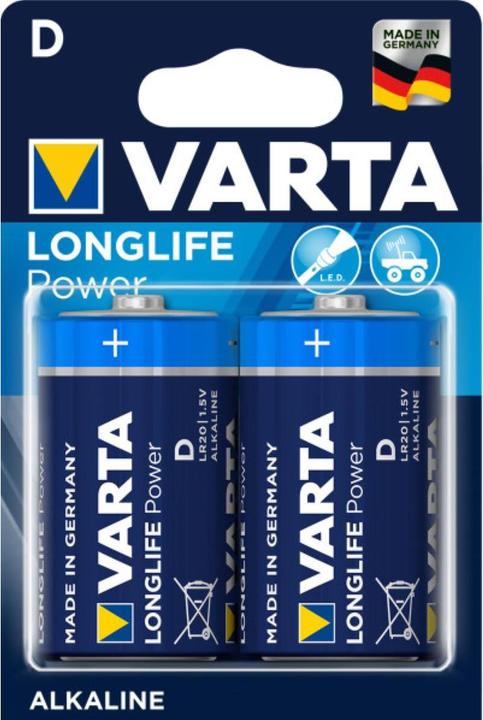 Produktbild Varta LONGLIFE Power (2 Stk., D / LR20 / Mono / R20, 16500 mAh)
