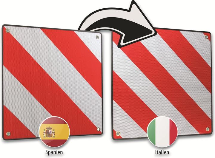 Immagine prodotto Calima Cartello di avvertimento per attrezzature da campeggio 46044, 2in1, Spagna e Italia