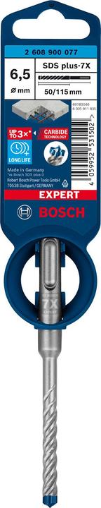 Actual product image Bosch Professional Zubehör Expert SDS plus-7X hammer drill, 6.5 x 50 x 115 mm (6.5 millimetres)