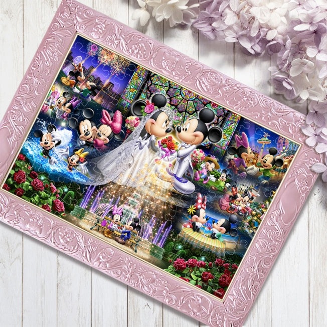 Image du produit Disney Puzzle de cristal holographique de Mickey Mouse 108 pièces "Voeux éternels - Rêve de mariage". (108 pièces)