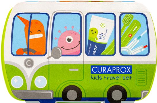 Produktbild Curaprox kids Travel Set gruen Box (Extra weich, 1 x)